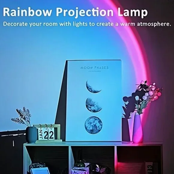 NEW - RGB Sunset Projector Light with Remote Black - NO STAND - Picture 8 of 8